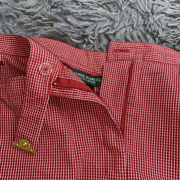 Lauren Jean Co Ralph Lauren Pants Trousers Womens 10 Windowpane Check Cropped - Picture 10 of 10